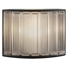 Miguel Mila 'Stadium' Wall Lamp in Glass and Metal for Santa & Cole