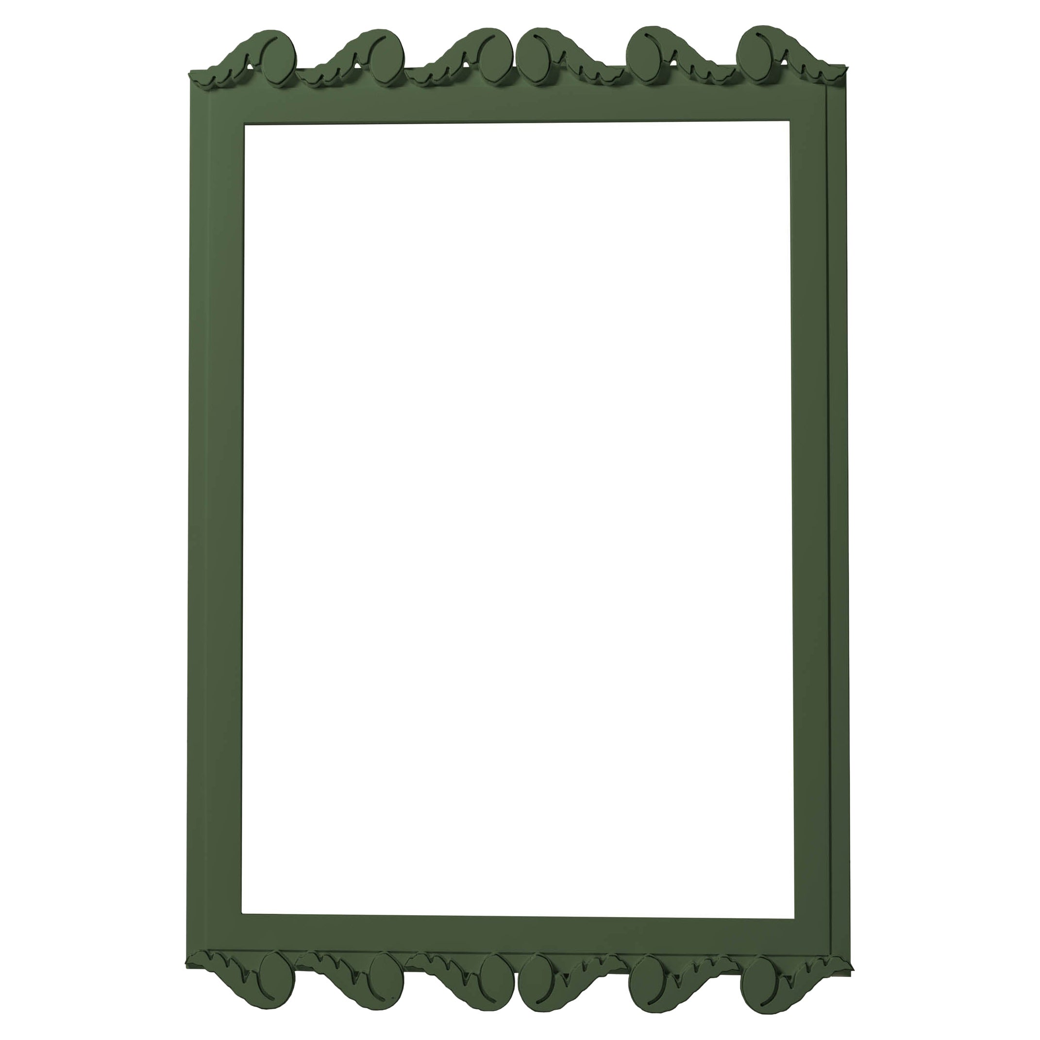 Garden District Laurel Rectangle Mirror in Duck Green For Sale at 1stDibs