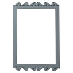 Garden District Laurel Rectangle Mirror in Gunmetal