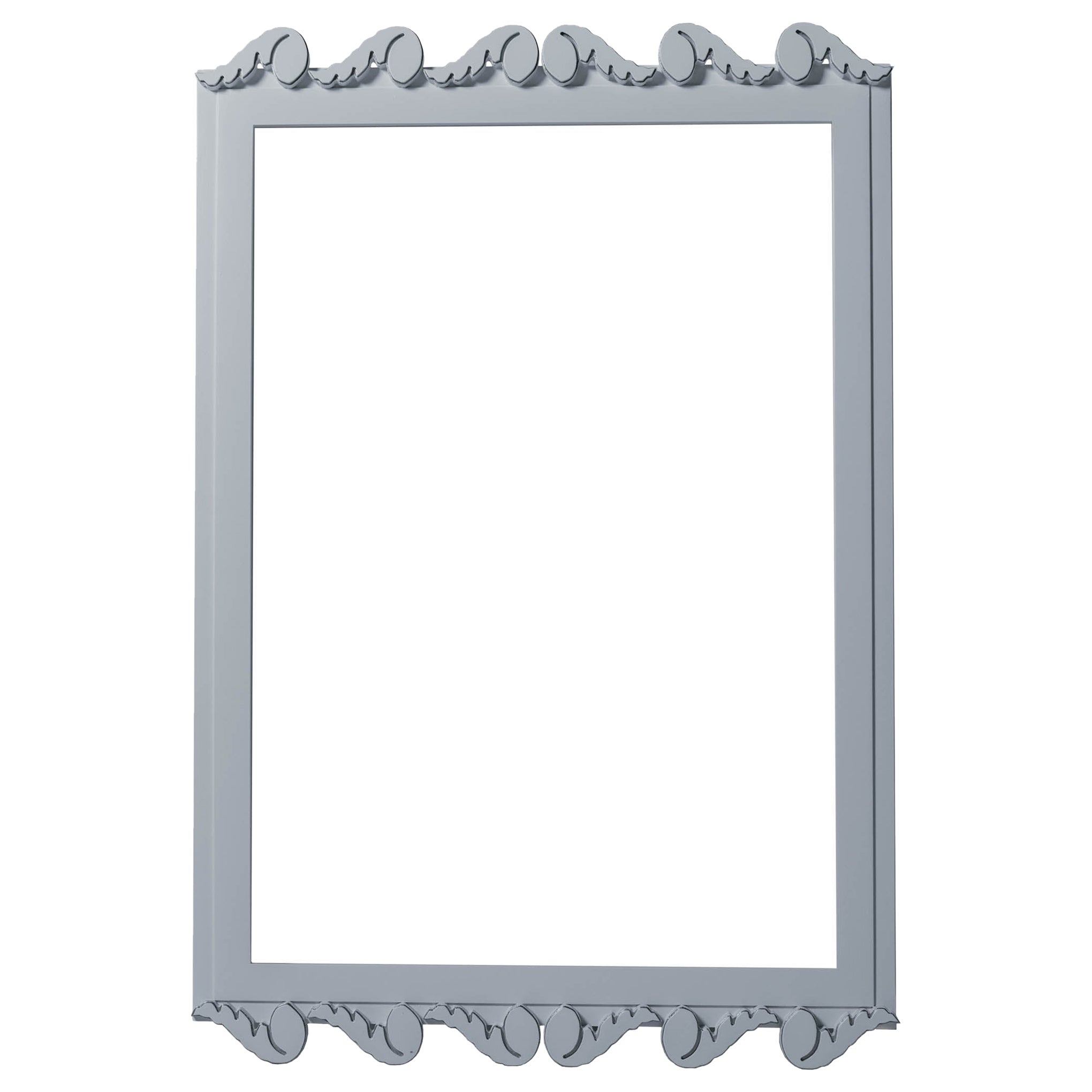 Garden District Laurel Rectangle Mirror in Parma Gray For Sale at 1stDibs
