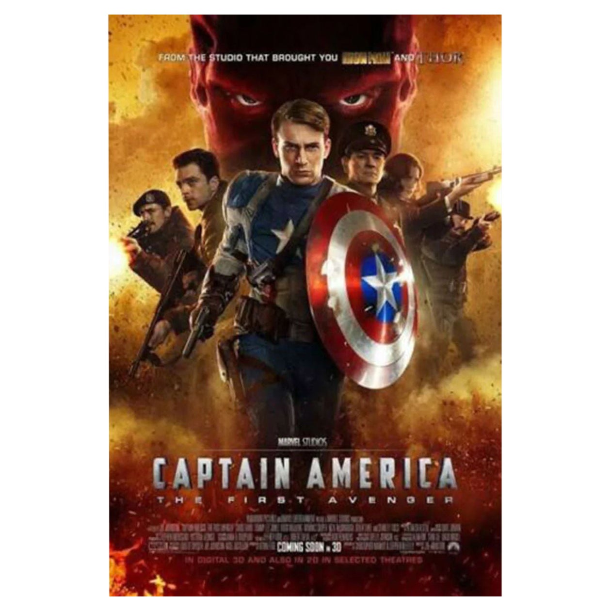 Captain America: The First Avenger, Unframed Poster, 2011 For Sale at  1stDibs