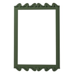 Garden District Laurel Rectangle Mirror in Duck Green