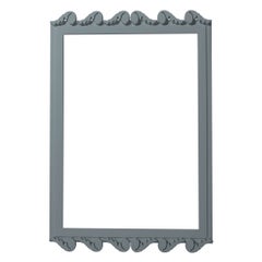 Garden District Laurel Rectangle Mirror in Gunmetal