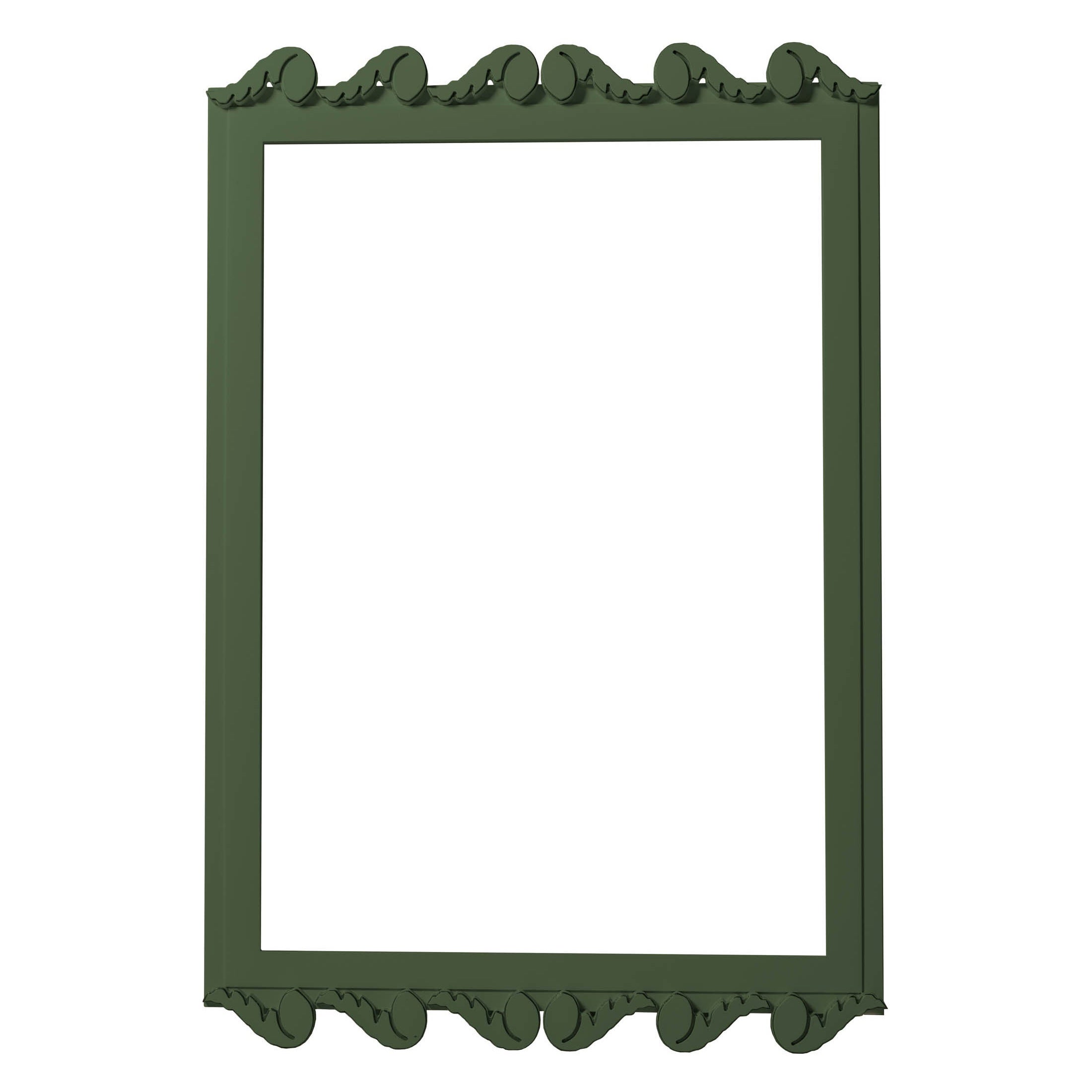 Garden District Laurel Rectangle Mirror in Duck Green For Sale at 1stDibs