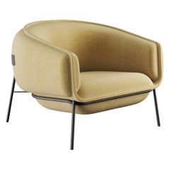 Fauteuil Blop en tissu contemporain