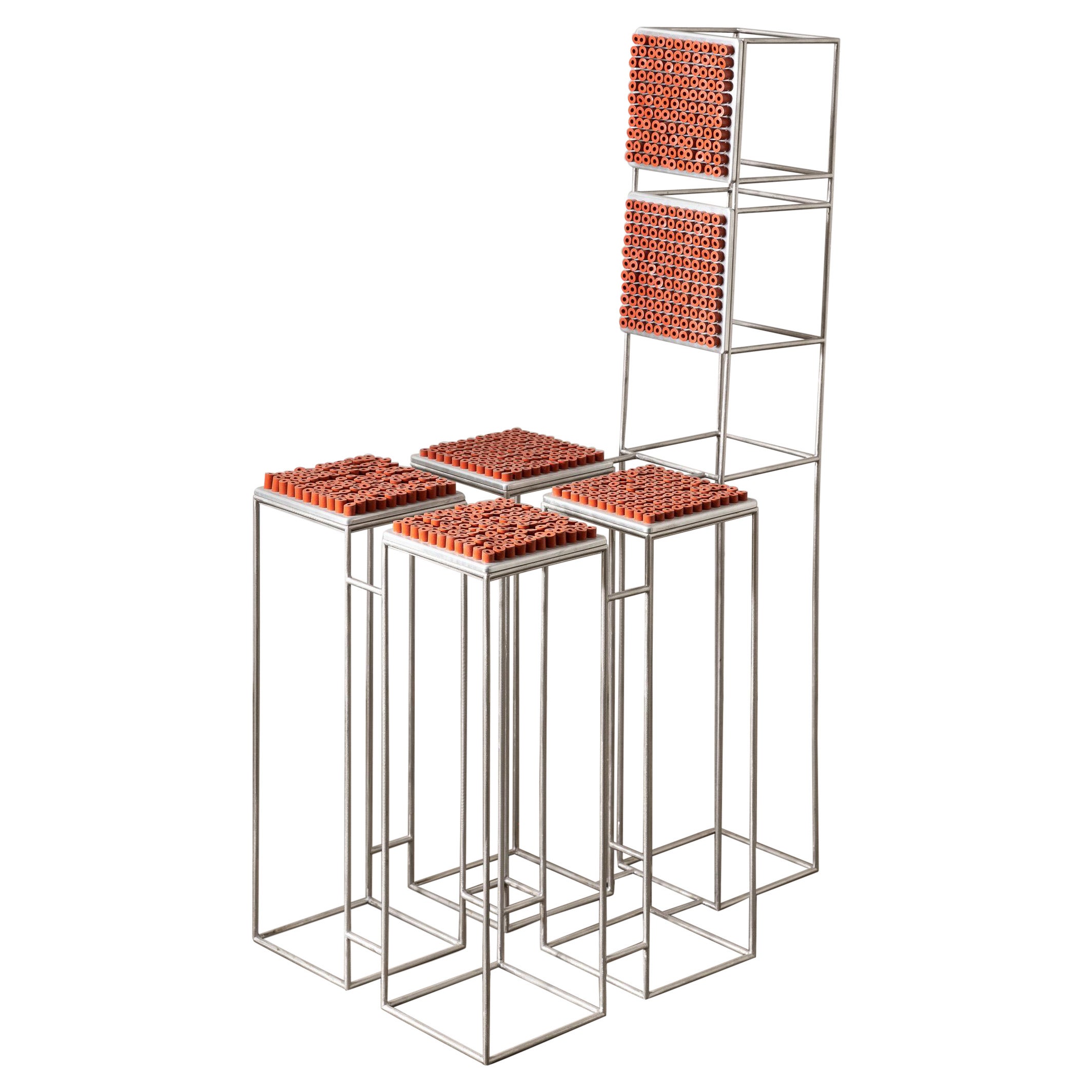 Grid Chair by Gentner Design For Sale