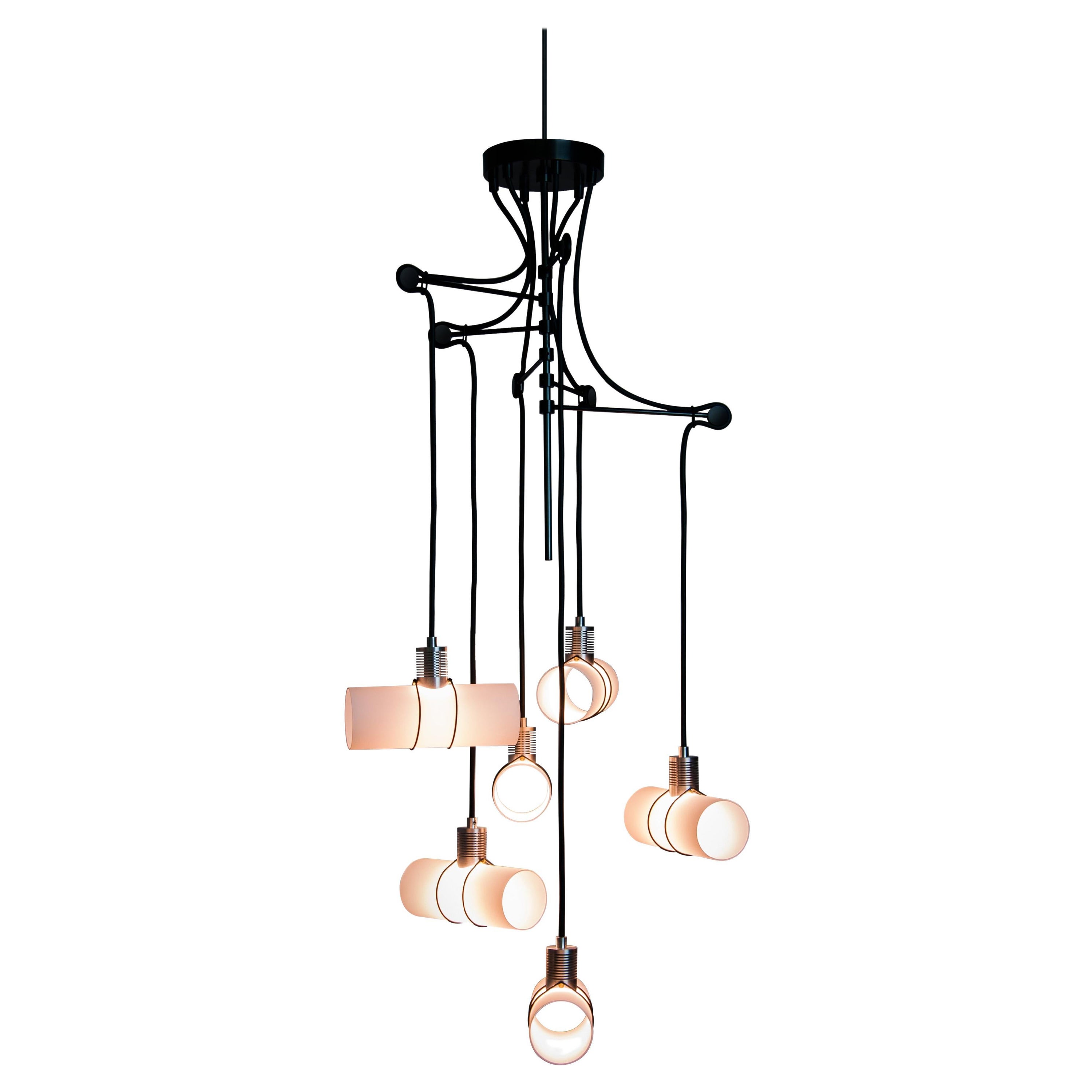 875 Pendant Chandelier by Gentner Design For Sale