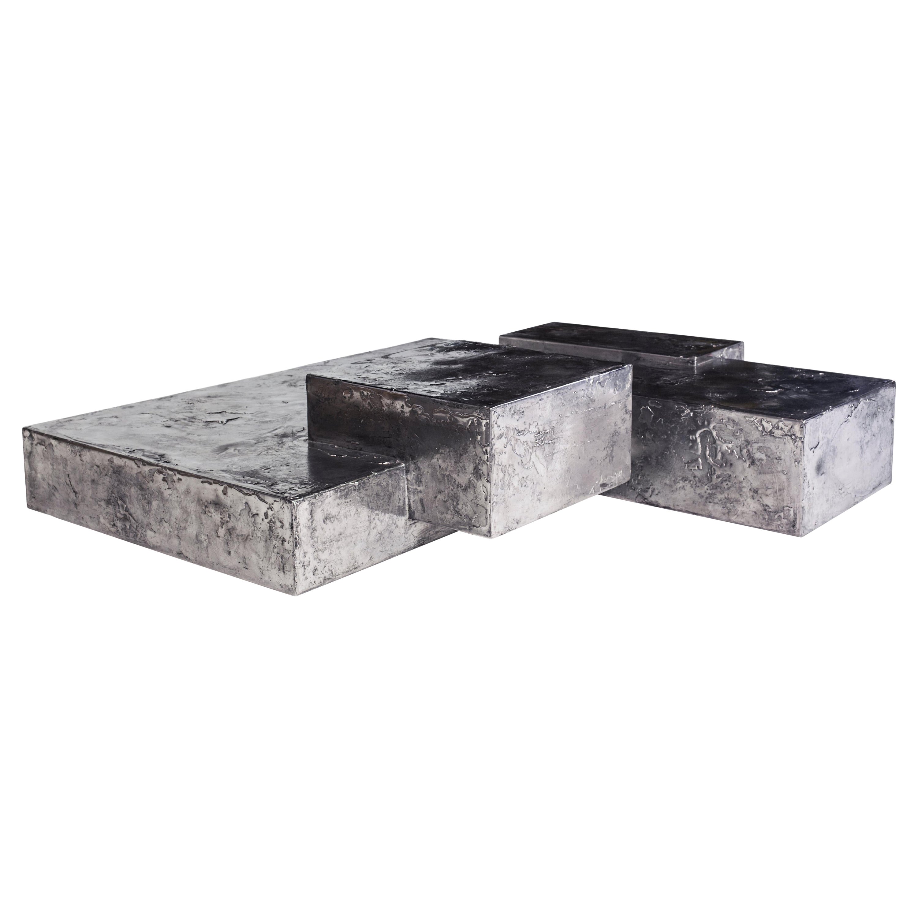 Pewter Landscape Table by Gentner Design For Sale