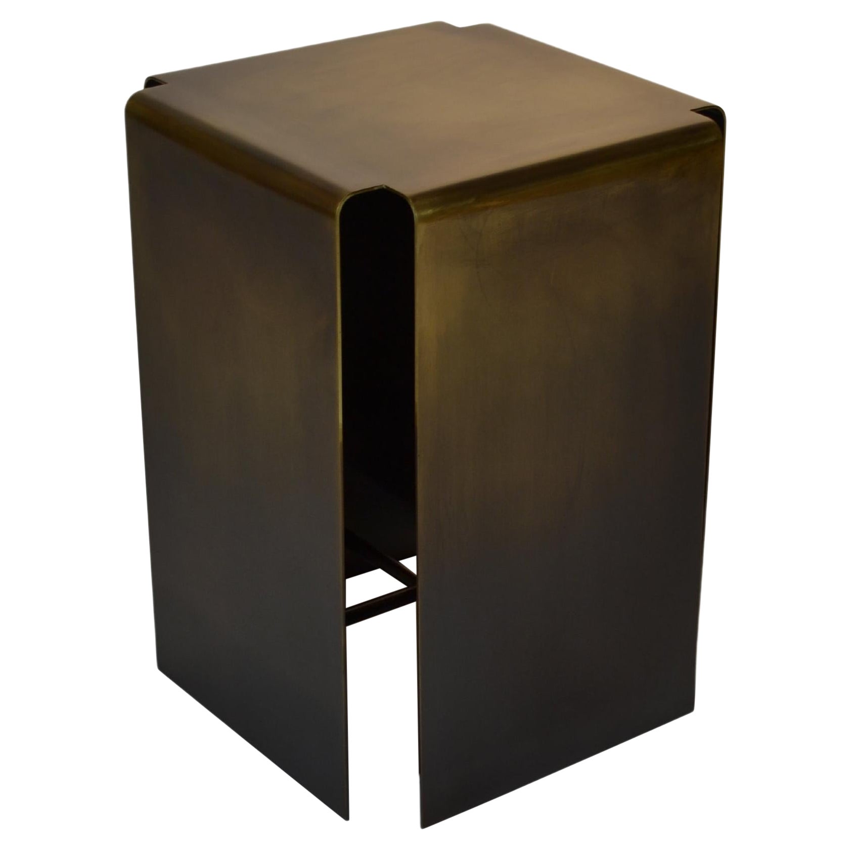 Baltic Darkened Bronze Side Table by Gentner Design