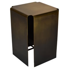 Baltic Darkened Bronze Side Table by Gentner Design