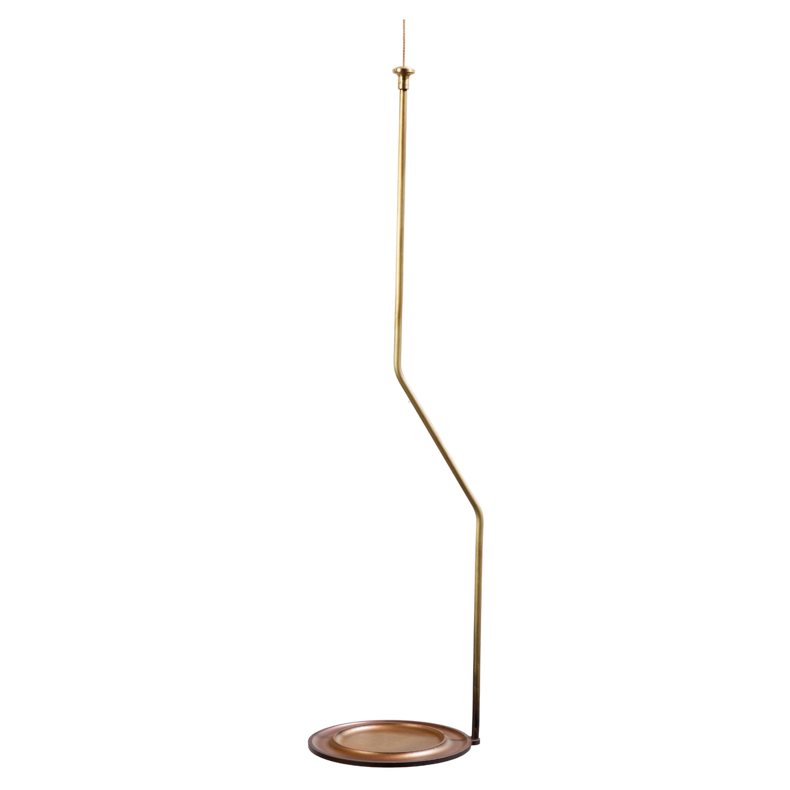 Brass Swinging Drink Table by Gentner Design For Sale