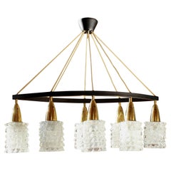 Vintage Barovier & Toso Rostrato Chandelier, Italy, 1970s