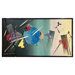 Original-Kunstwerk von Eduardo Dhelomme, signiert und datiert 1988