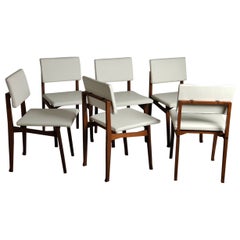 Set of 6 SD9 "Luisella" Chairs by Franco Albini for Poggi, Italy, 60''s