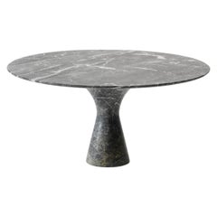 Grafite Refined Contemporary Marble Low Round Table 36/100