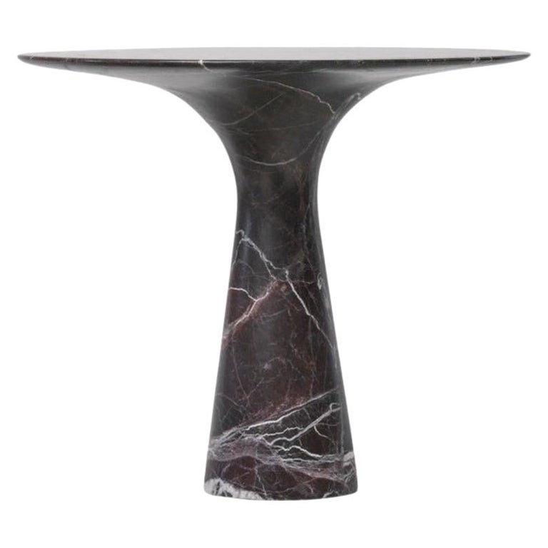Refined Contemporary Marble 03 Rosso Lepanto Marble Cake Stand For Sale