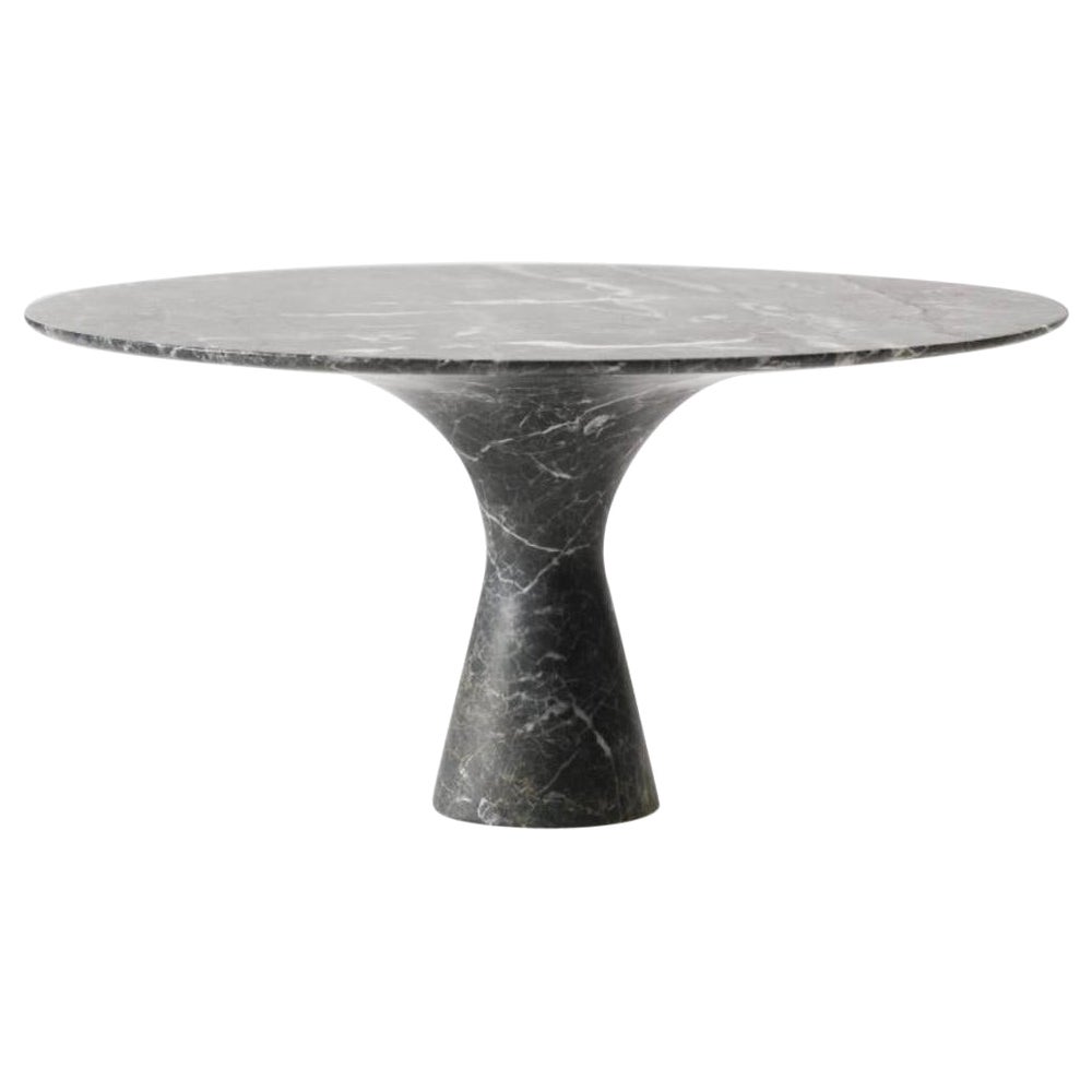 Grey Saint Laurent Refined Contemporary Marble Serving Plate For Sale