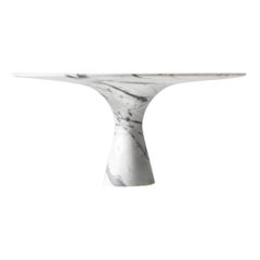 Bianco Statuarietto Refined Contemporary Marble Serving Plate 32/15