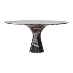 Refined Contemporary Marble 02 Rosso Lepanto Marble Cake Stand