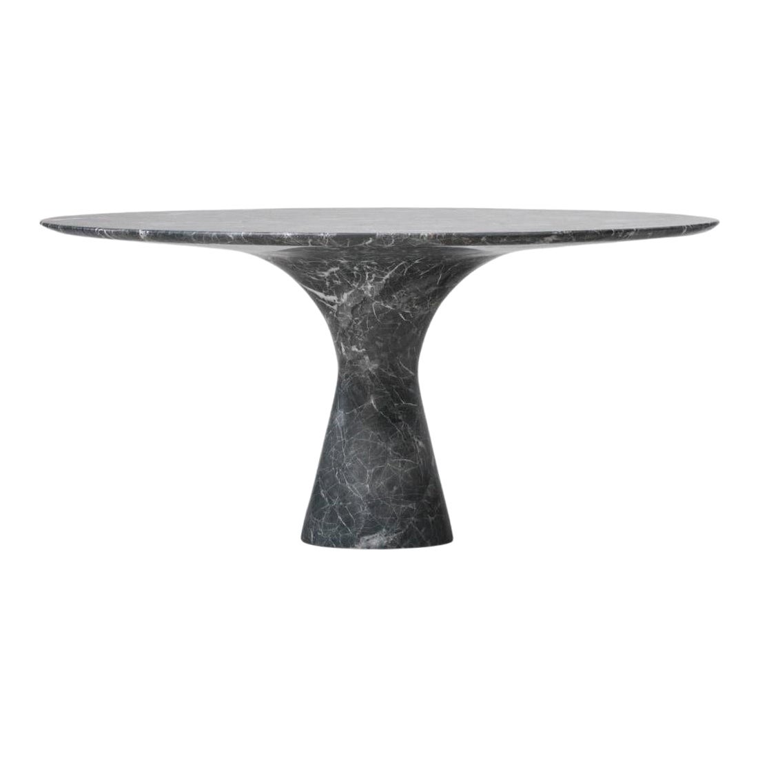 Refined Contemporary Marble 02 Grey Saint Laurent Marble Cake Stand For Sale