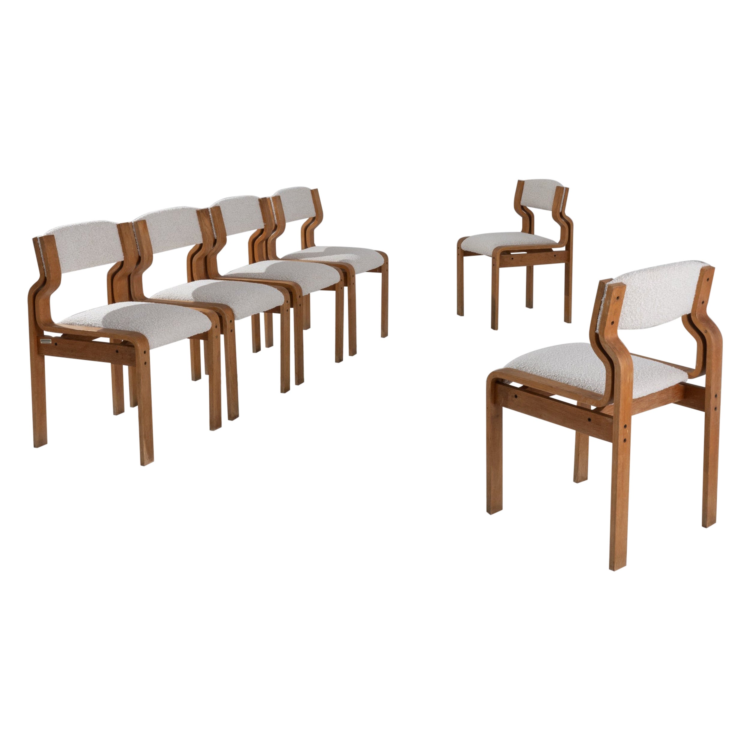 1970s Czech Dining Chairs by L. Volák, Set of Six