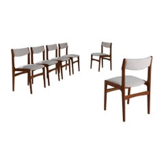1970s Danish Modern Dining Chairs, Set of Six