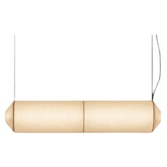 'Tekio Horizontal P2' Pendant Lamp in Japanese Washi Paper for Santa & Cole