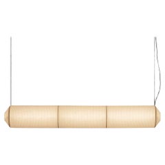 'Tekio Horizontal P3' Pendant Lamp in Japanese Washi Paper for Santa & Cole