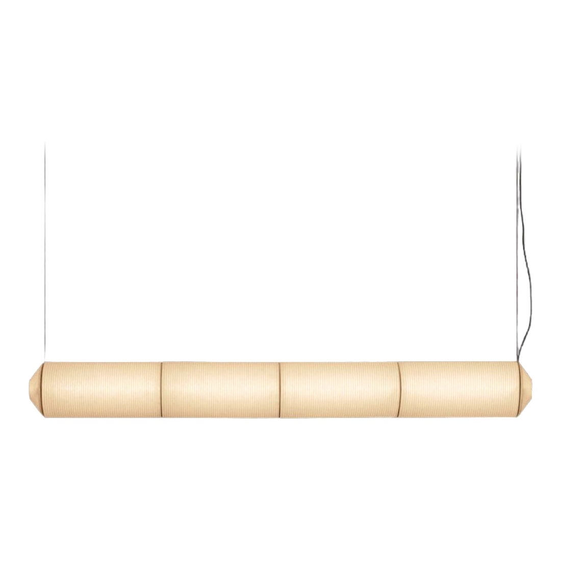 Lampe à suspension horizontale Tekio P4 en papier Washi japonais pour Santa & Cole