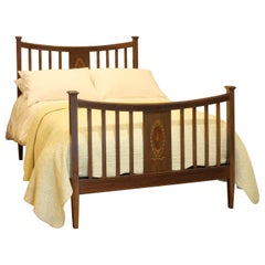 Inlaid Double Slatted Bed, WD46