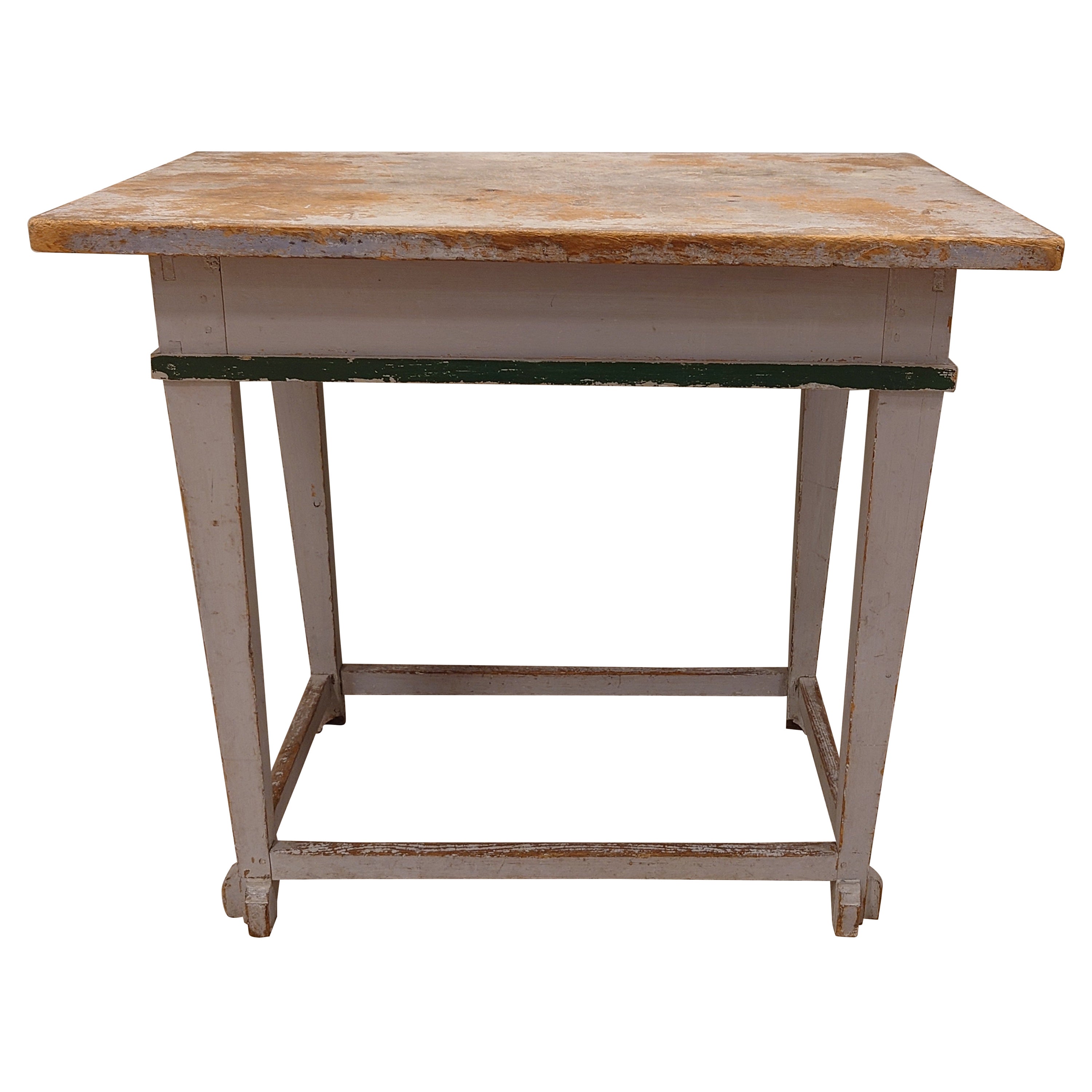 19th Century Antique Provincial Swedish Gustavian Table For Sale