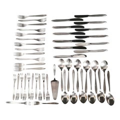 Vintage Silver-Plated Alpacca Cutlery Set by Berndorf, Austria, 1964, Set of 49