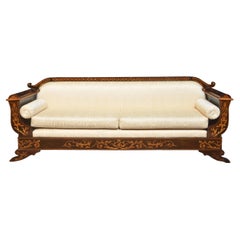 Used Dutch Marquetry Empire Settee