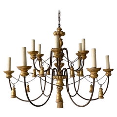 Italian-Style Giltwood Chandelier by Paul Ferrante