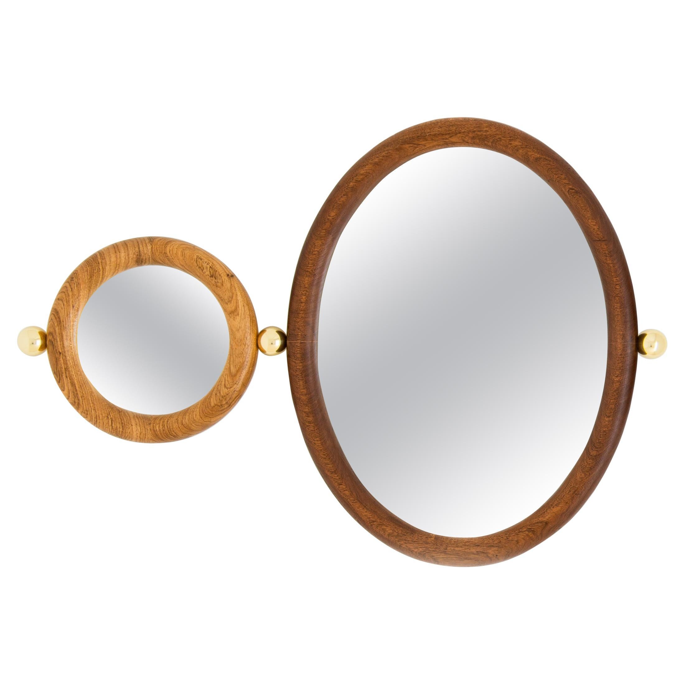 Set of 2 Aro Mirrors by Leandro Garcia Contemporary Brazil Design For Sale
