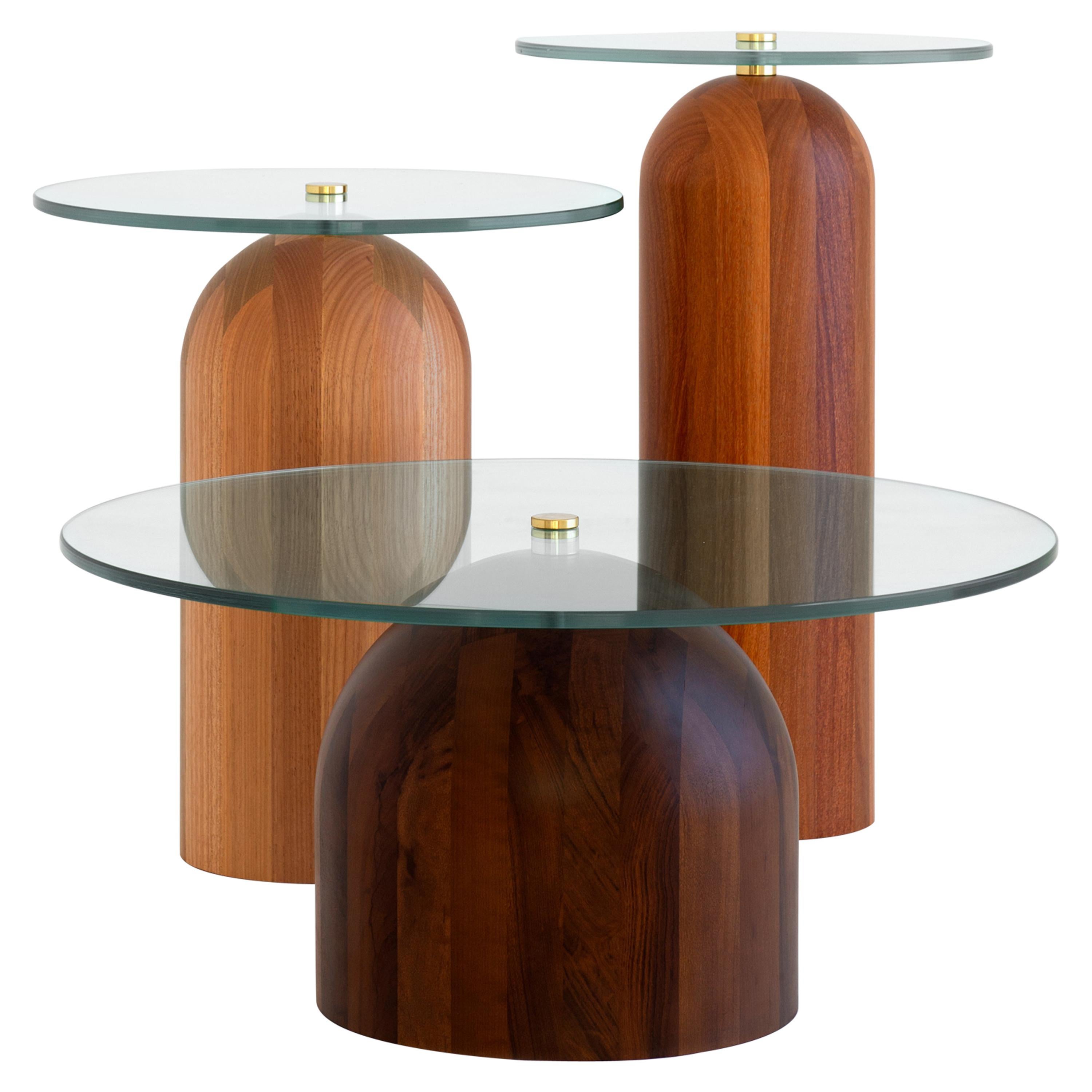 Trio of Side Tables by Leandro Garcia Contemporary Brazil Design