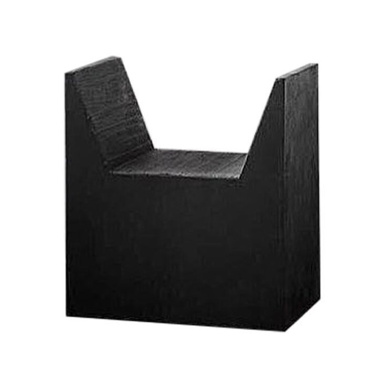 Contemporary Black Patinated Steel Sculptural Stool by Arno Declercq