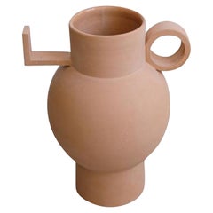 Torus Terracotta Vase by Lea Ginac