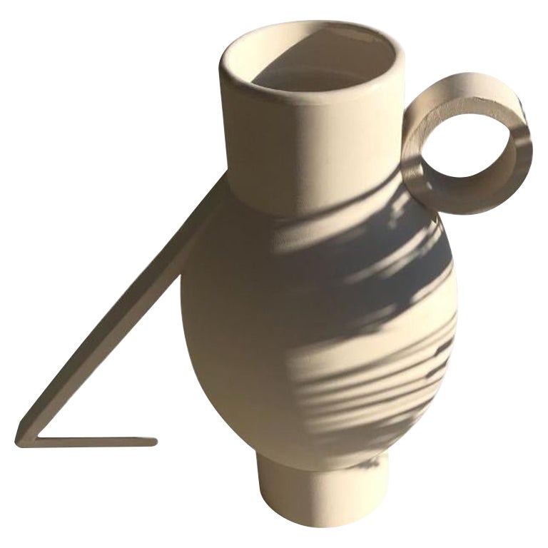 White Ornithos Vase by Lea Ginac For Sale