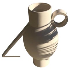 White Ornithos Vase by Lea Ginac