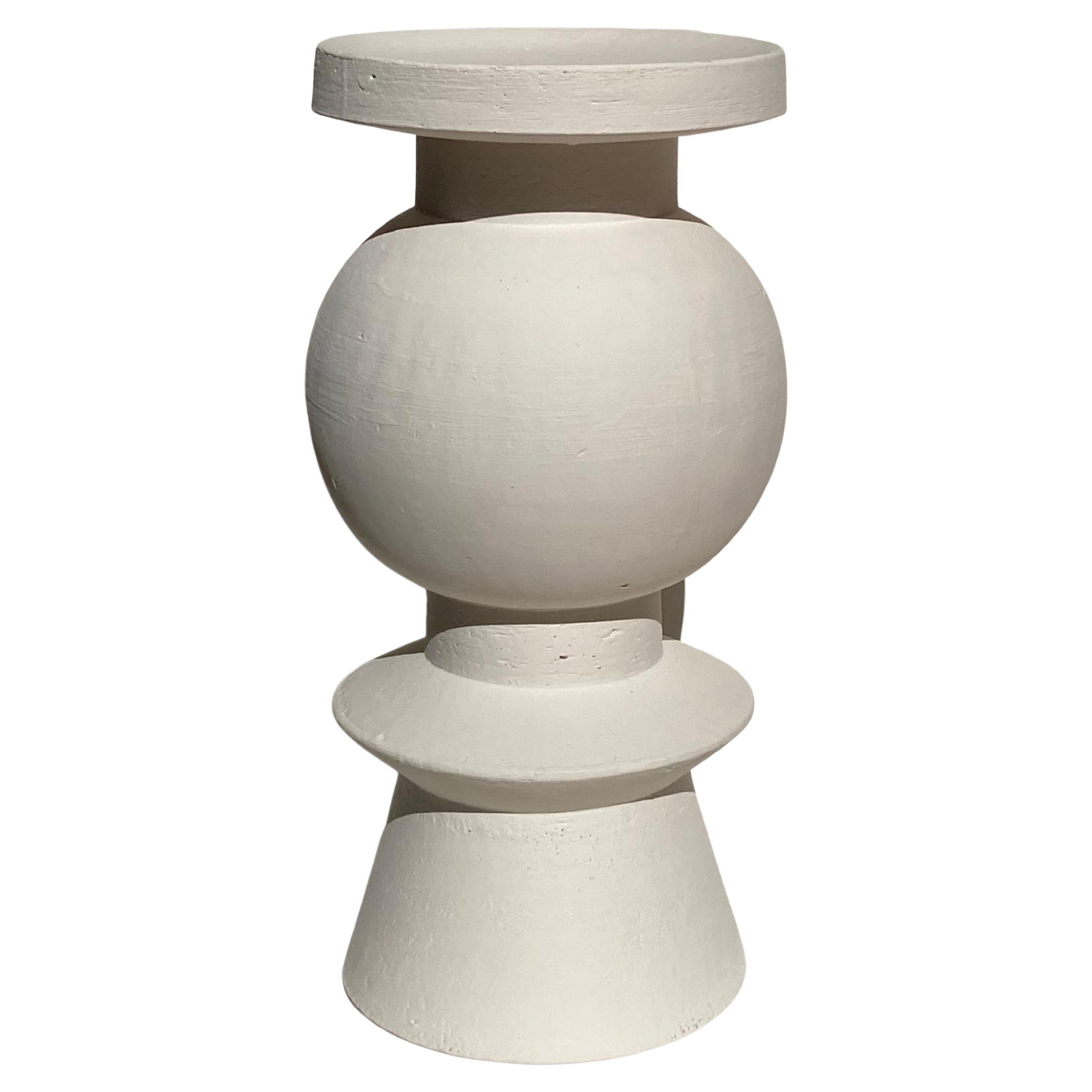 White Union Side Table by Lea Ginac For Sale