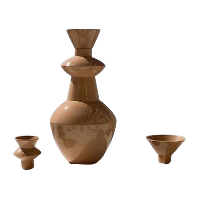 Terracotta Asase Ya' Vase by Lea Ginac For Sale