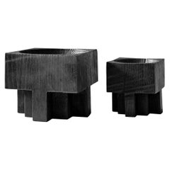 Set of 2 Cross Pots by Arno Declercq