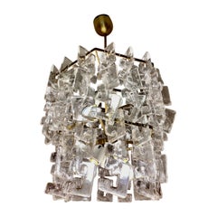 Carlo Nason by Mazzega chandelier murano Glass ,italy 1970