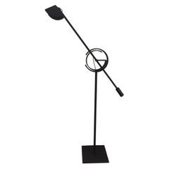 Lampadaire  Il Tempo  Relco Italia en acier laqué noir mat, vers 1950