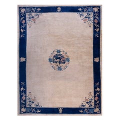 Tapis chinois de Pékin du début du 20ème siècle ( 9'3'' x 11'6'' - 282 x 351 )