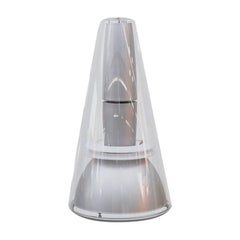 Louis Poulsen Lp Charisma King Cone Pendant with Plexi Shell & Silver Interior