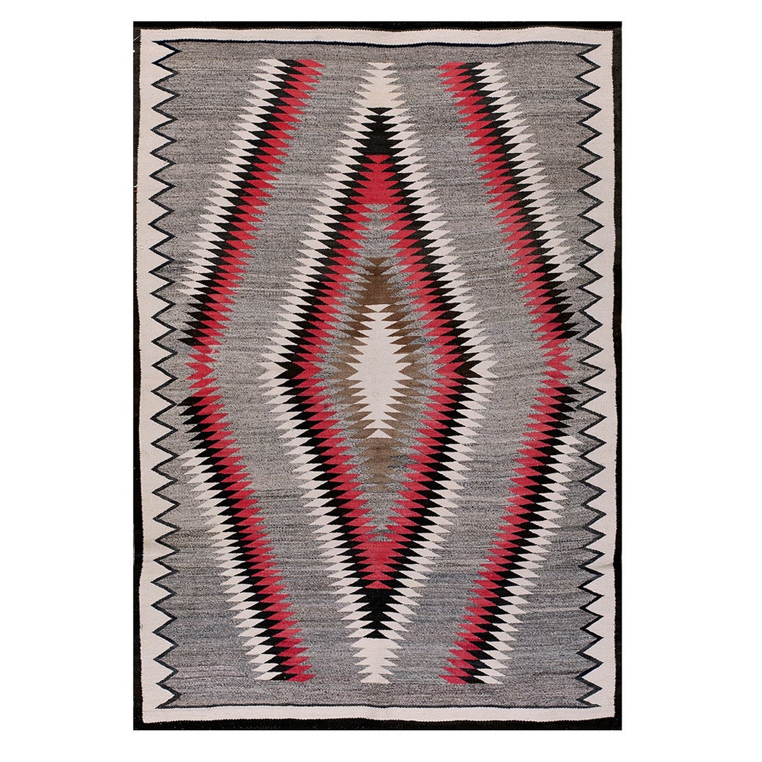 Amerikanischer Navajo-Teppich des frühen 20. Jahrhunderts ( 4''6'''' x 6''8'''' - 137 x 203)