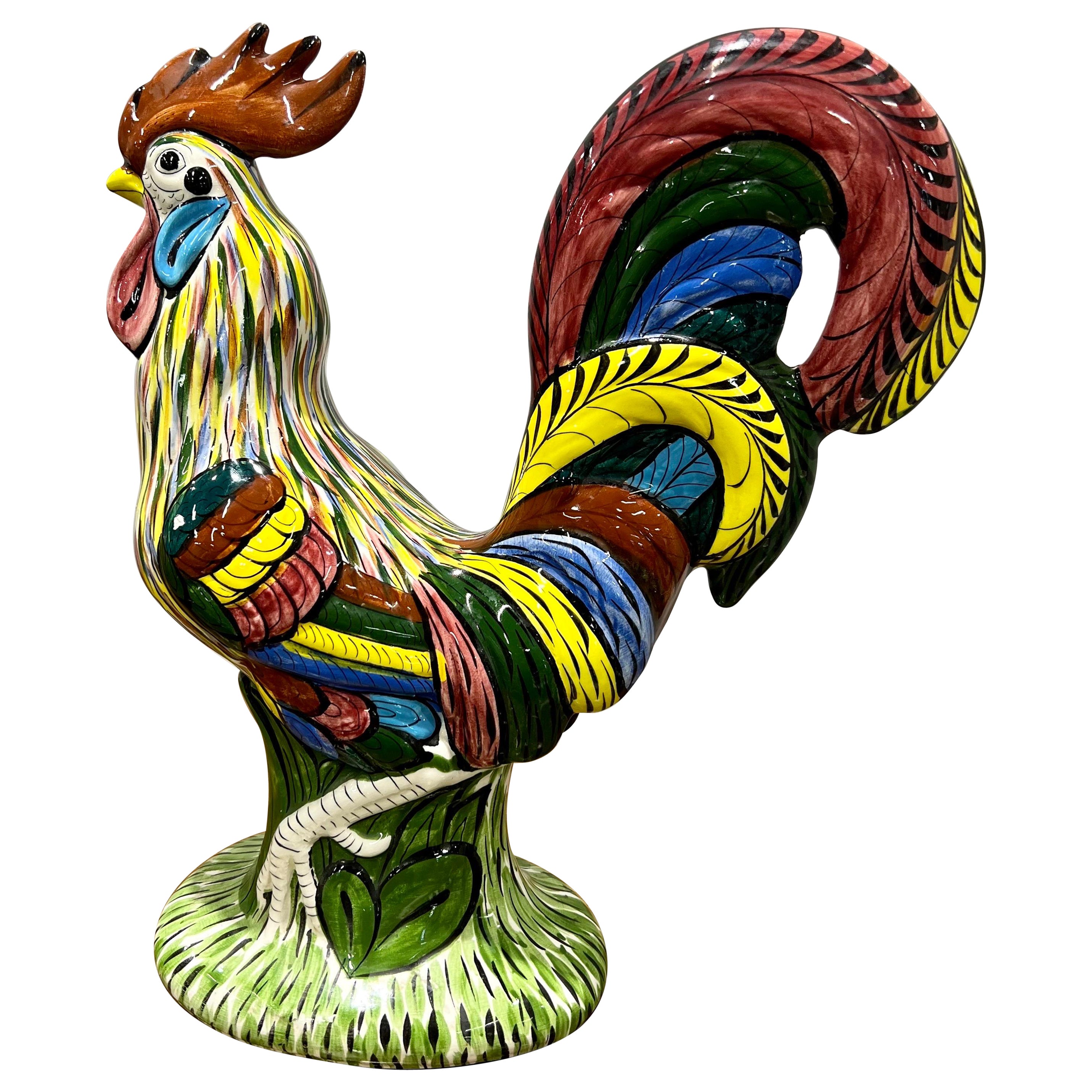 Vintage Ceramic Rooster by Noe Suro For Sale