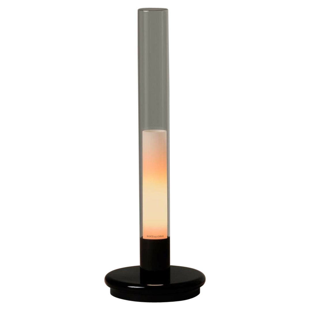 Garces & Soria 'Sylvestrina' Portable Table Lamp in Pyrex Glass for Santa & Cole For Sale